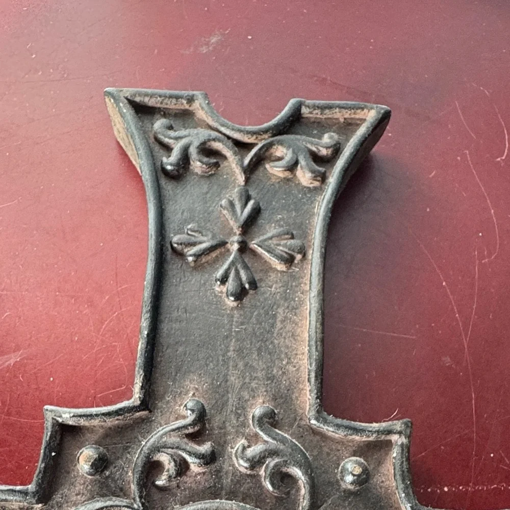 Elegant Black and Bronze Wall Cross